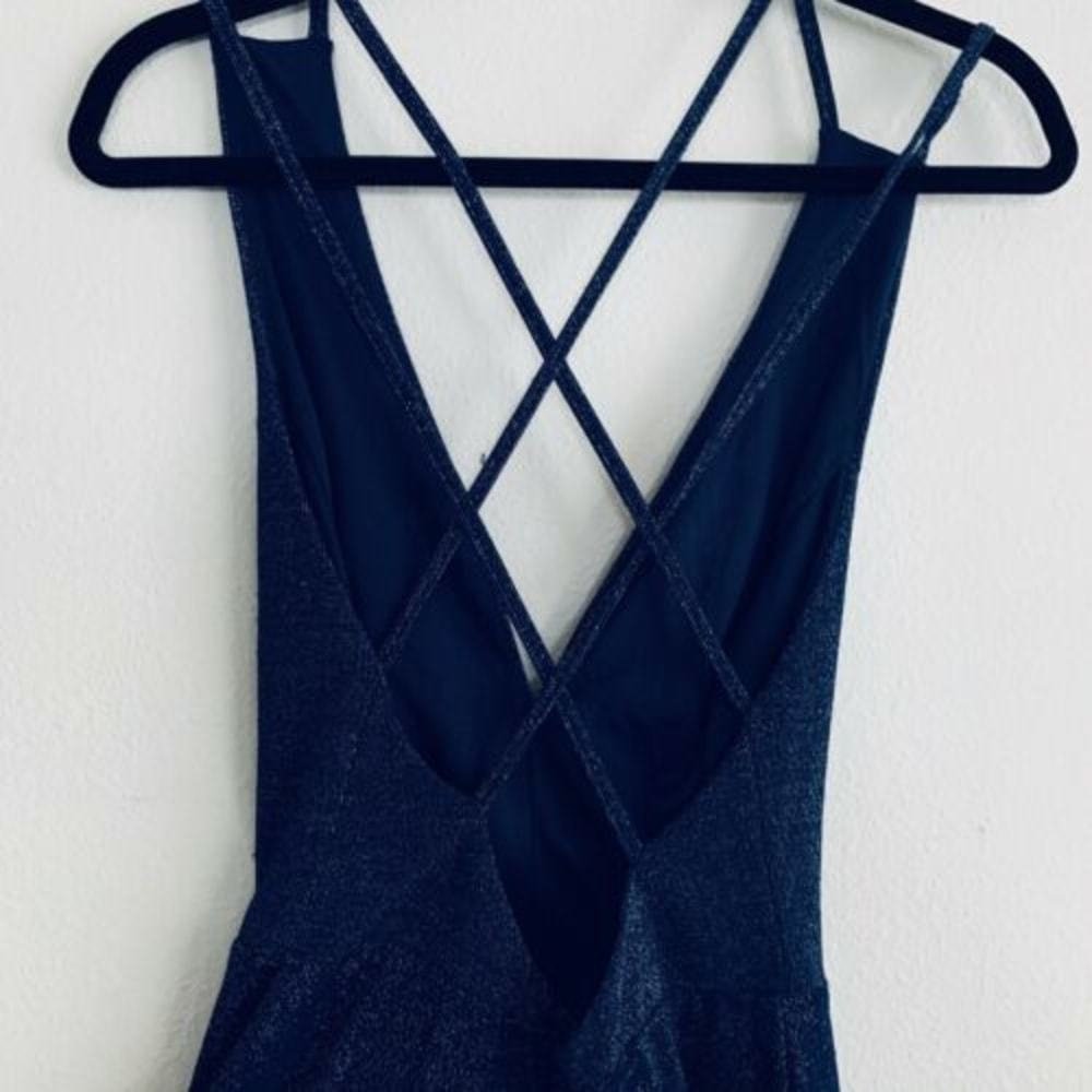 Lulus You Glow Girl Blue Backless Skater Dress - Picture 5 of 6